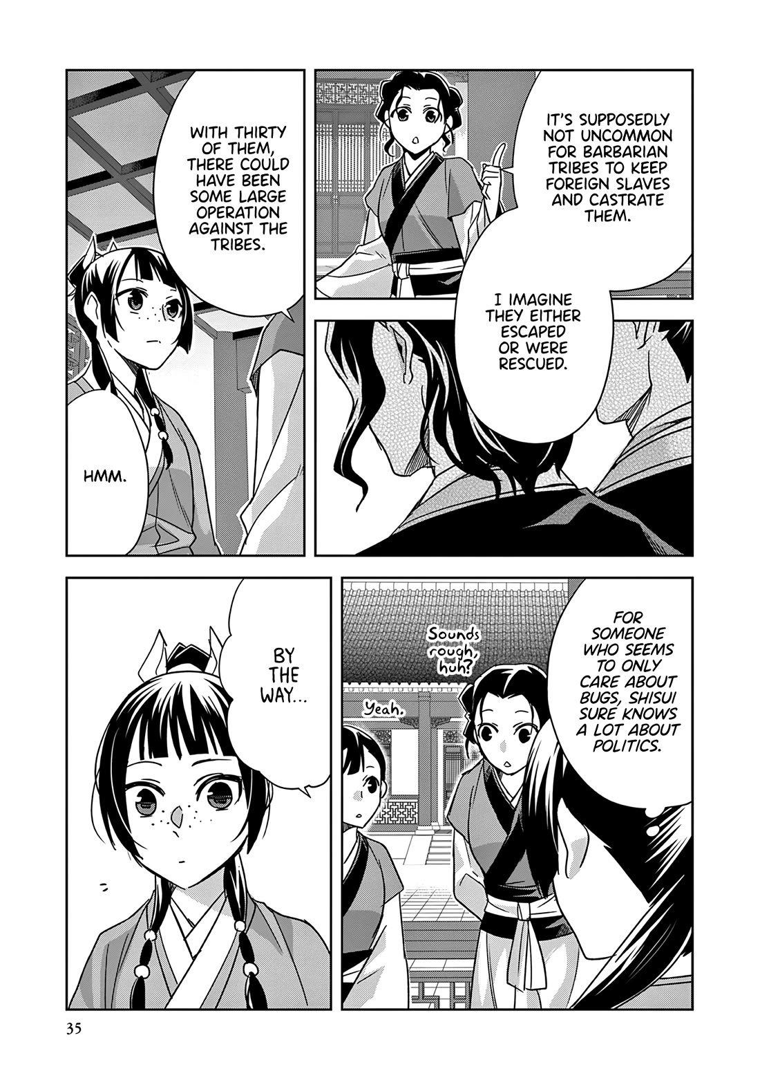 Kusuriya no Hitorigoto - Maomao no Koukyuu Nazotoki Techou Chapter 54 page 34 - Chapter 54: The Bathhouse