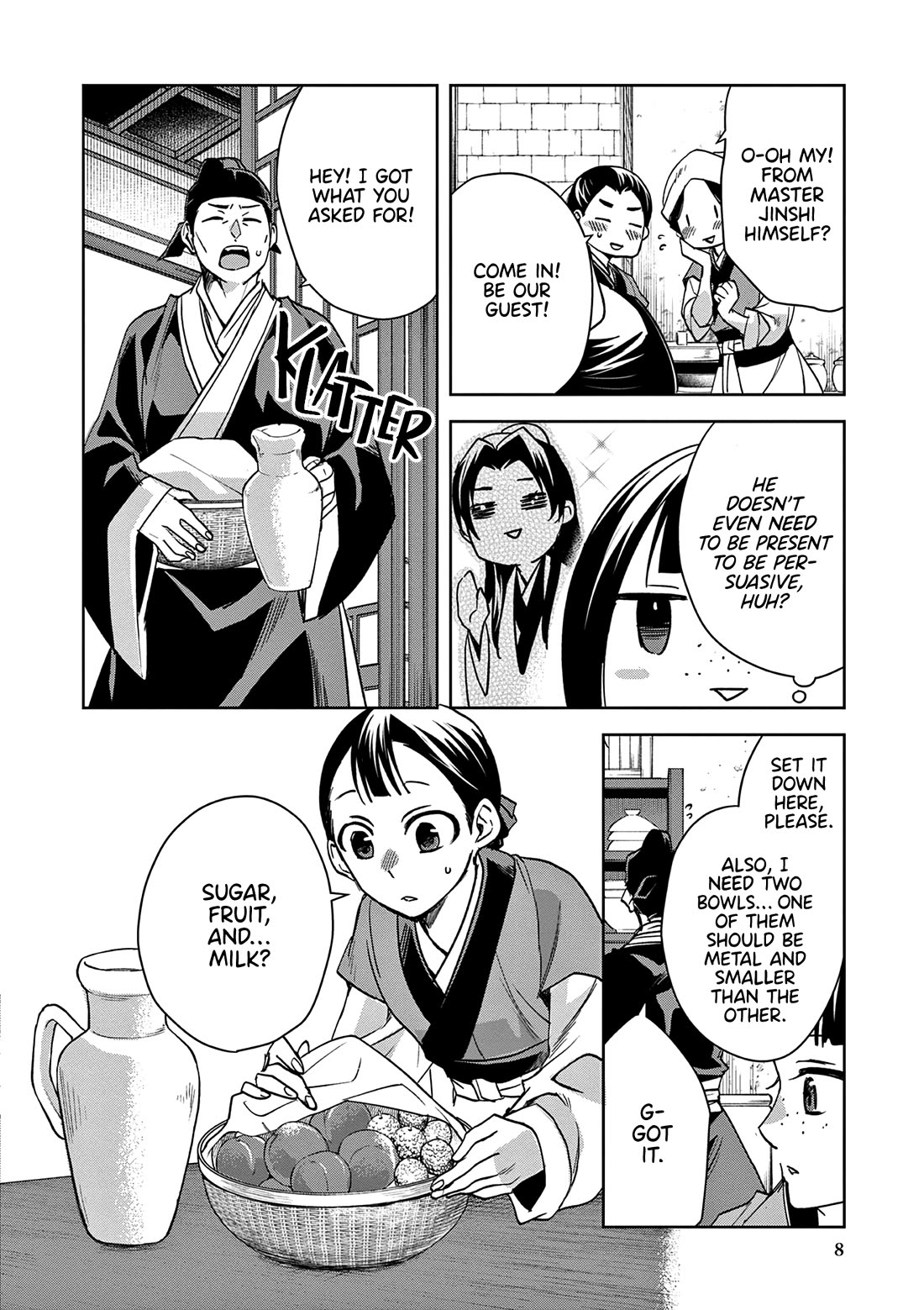 Kusuriya no Hitorigoto - Maomao no Koukyuu Nazotoki Techou Chapter 58 page 8 - Chapter 58: Ice Cream