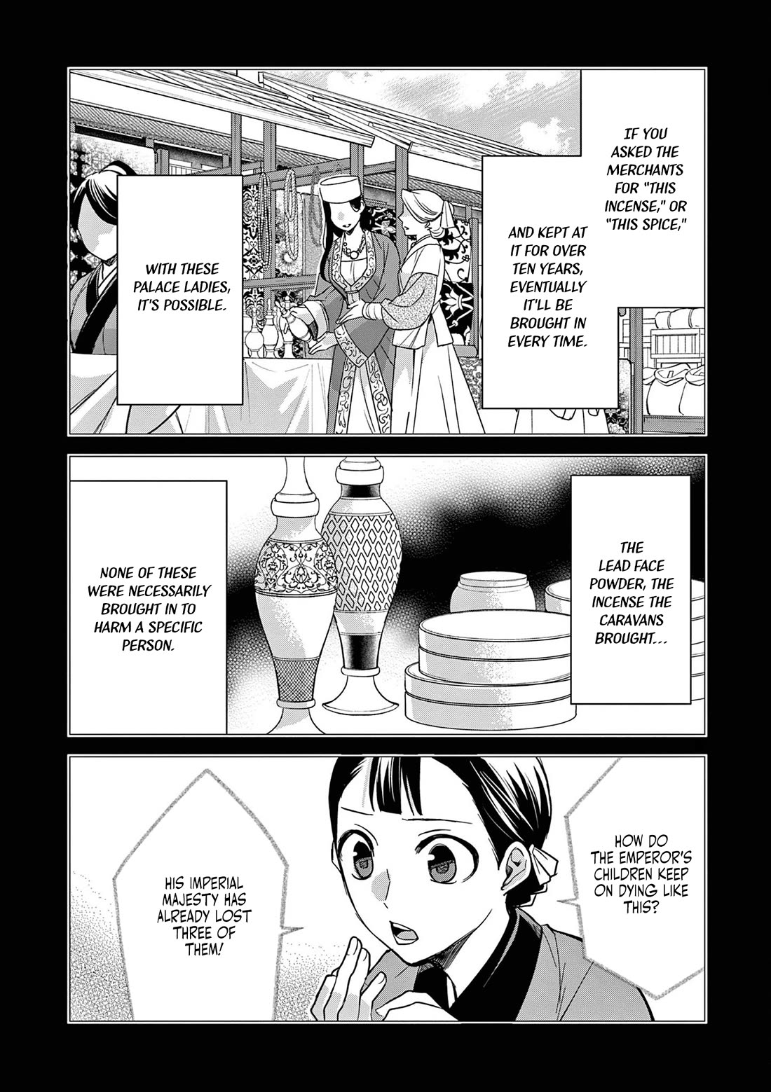 Kusuriya no Hitorigoto - Maomao no Koukyuu Nazotoki Techou Chapter 60 page 7 - Chapter 60: Haunting Malice