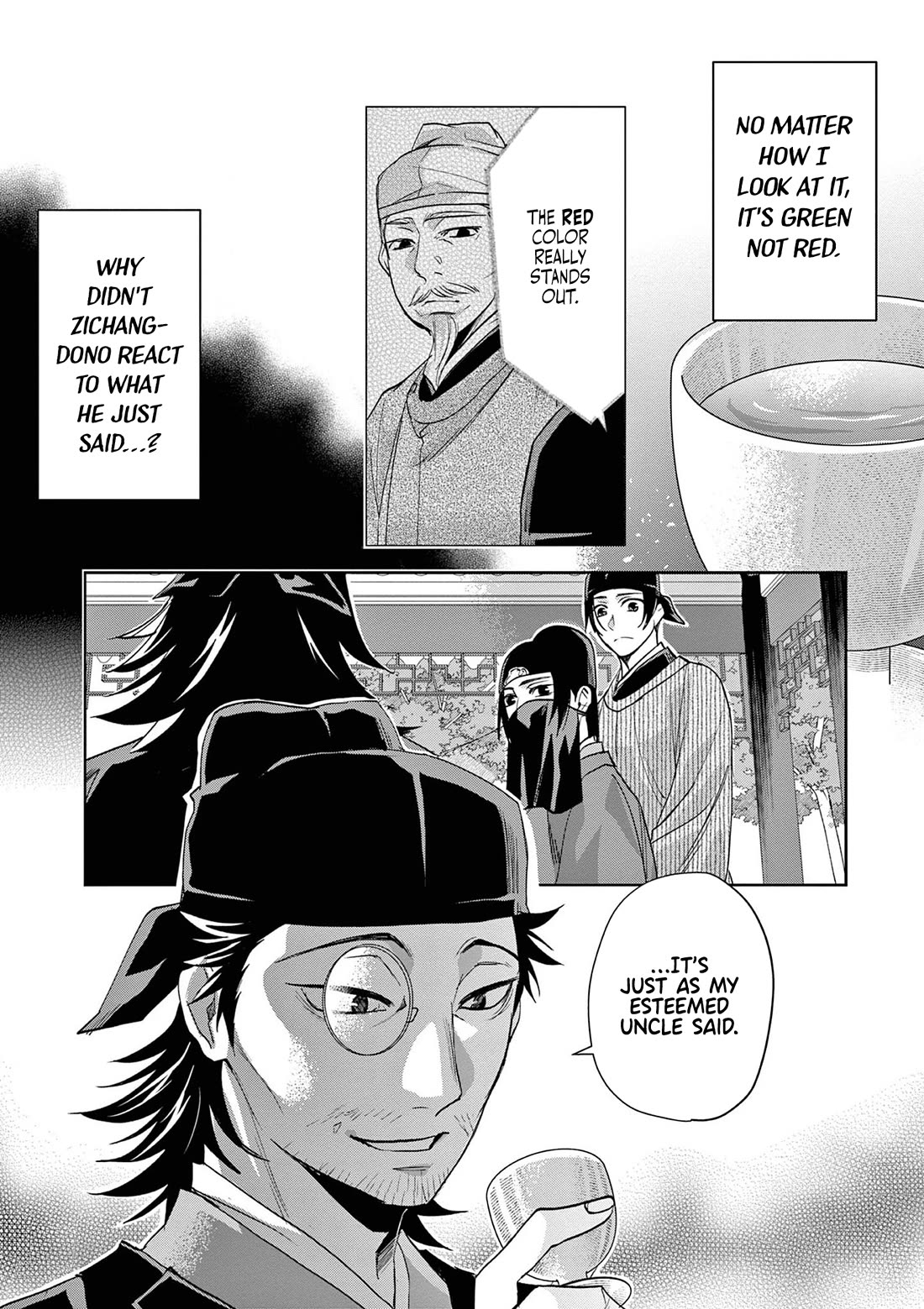 Kusuriya no Hitorigoto - Maomao no Koukyuu Nazotoki Techou Chapter 61 page 16 - Chapter 61: Fox vs Raccoon Dog: A Game of Wits