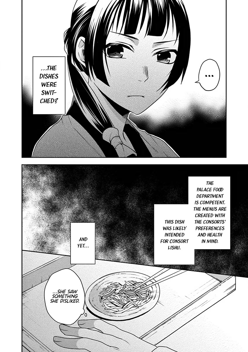 Kusuriya no Hitorigoto - Maomao no Koukyuu Nazotoki Techou Chapter 7 page 15 - Chapter 7: Food Tasting