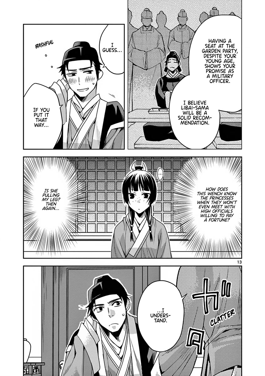 Kusuriya no Hitorigoto - Maomao no Koukyuu Nazotoki Techou Chapter 8 page 13 - Chapter 8: Home Visit