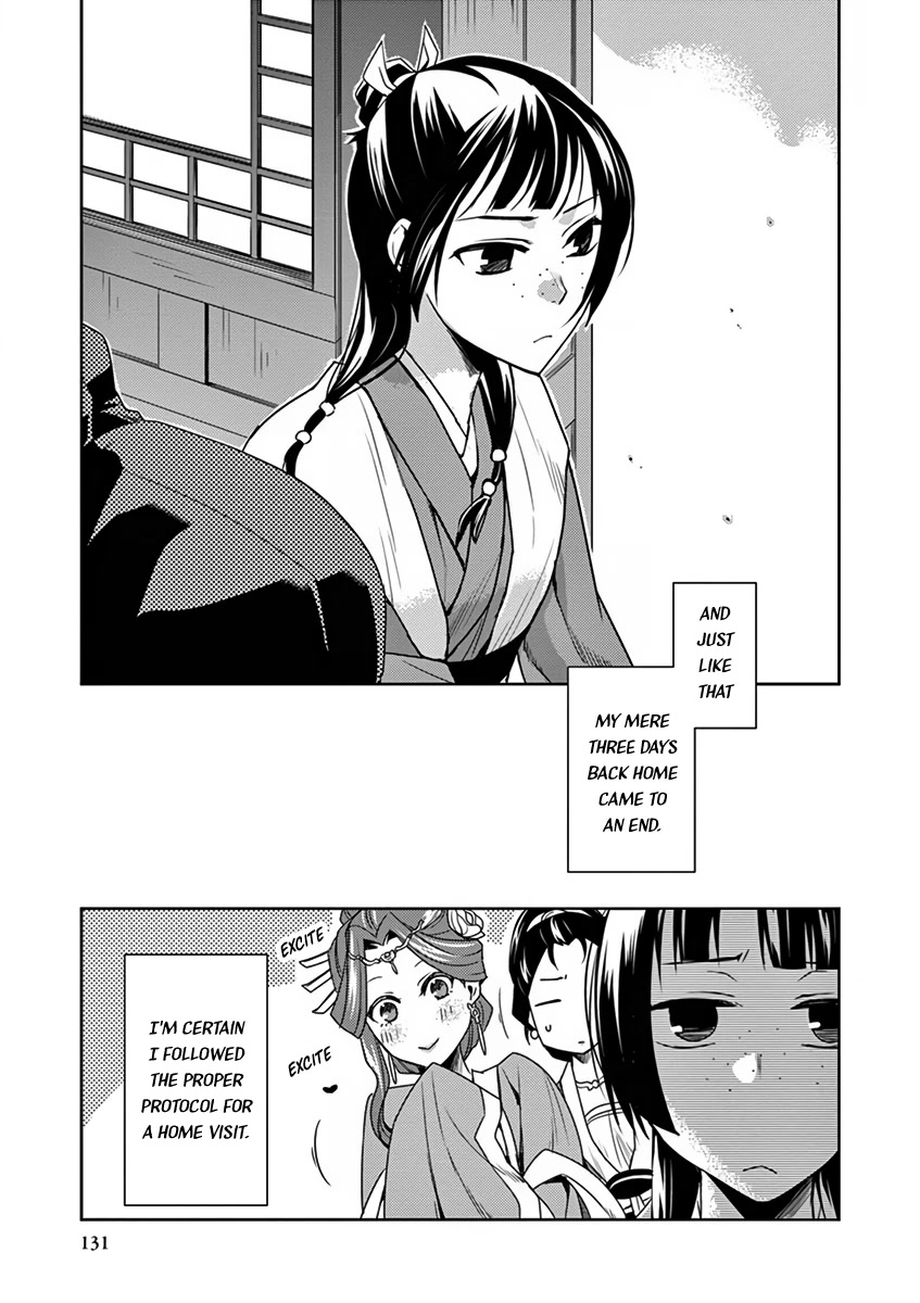 Kusuriya no Hitorigoto - Maomao no Koukyuu Nazotoki Techou Chapter 8 page 43 - Chapter 8: Home Visit
