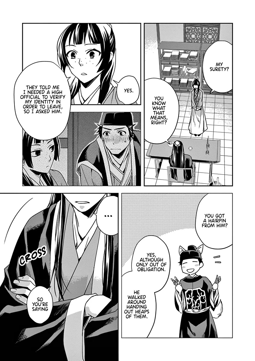 Kusuriya no Hitorigoto - Maomao no Koukyuu Nazotoki Techou Chapter 9 page 5 - Chapter 9: A Maidservant's Death