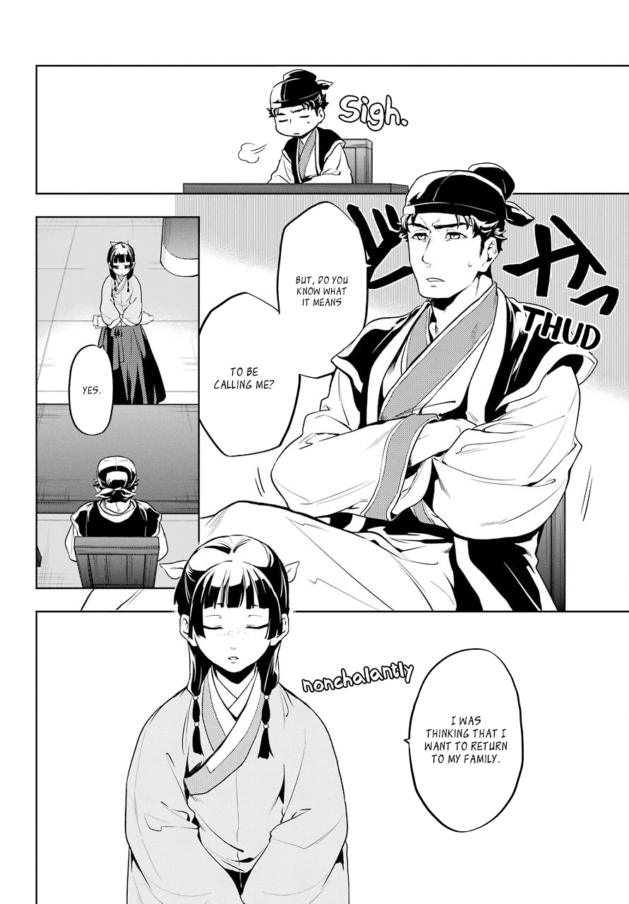 Kusuriya no Hitorigoto Chapter 10 page 16 - Chapter 10: The Meaning of A Hairpin