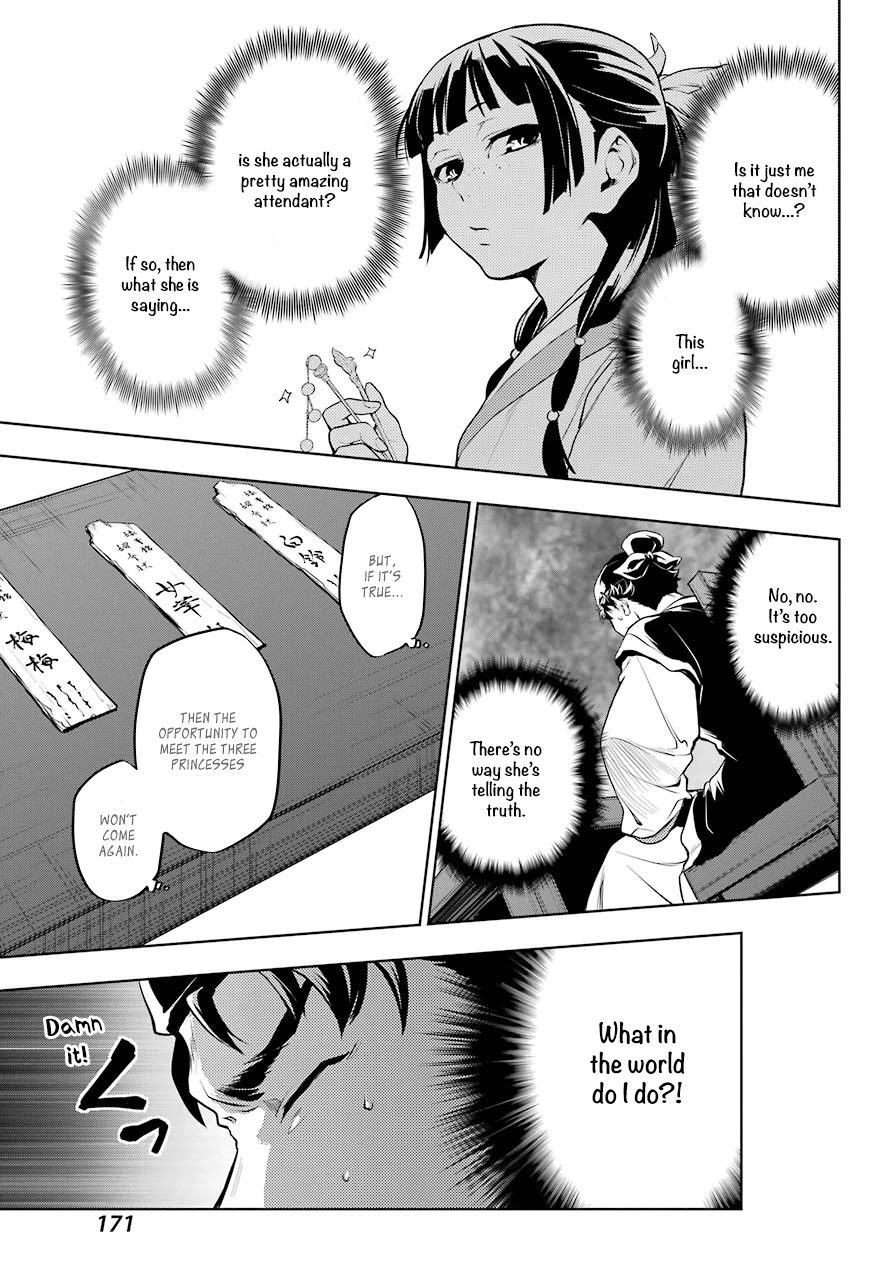 Kusuriya no Hitorigoto Chapter 10 page 23 - Chapter 10: The Meaning of A Hairpin