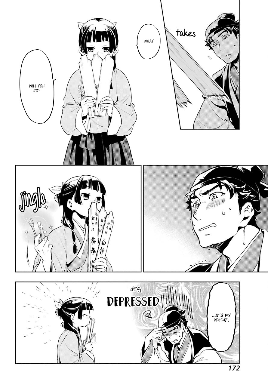 Kusuriya no Hitorigoto Chapter 10 page 24 - Chapter 10: The Meaning of A Hairpin