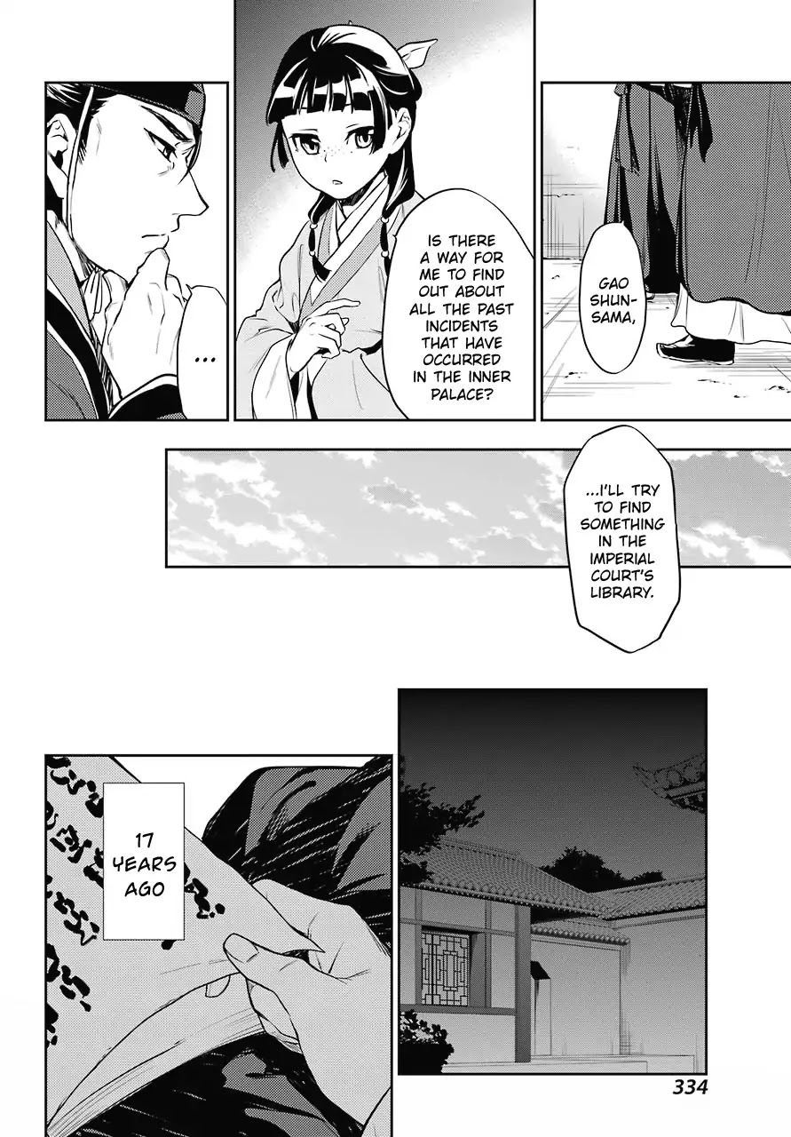 Kusuriya no Hitorigoto Chapter 16 page 34 - Chapter 16: Honey (Part 1)
