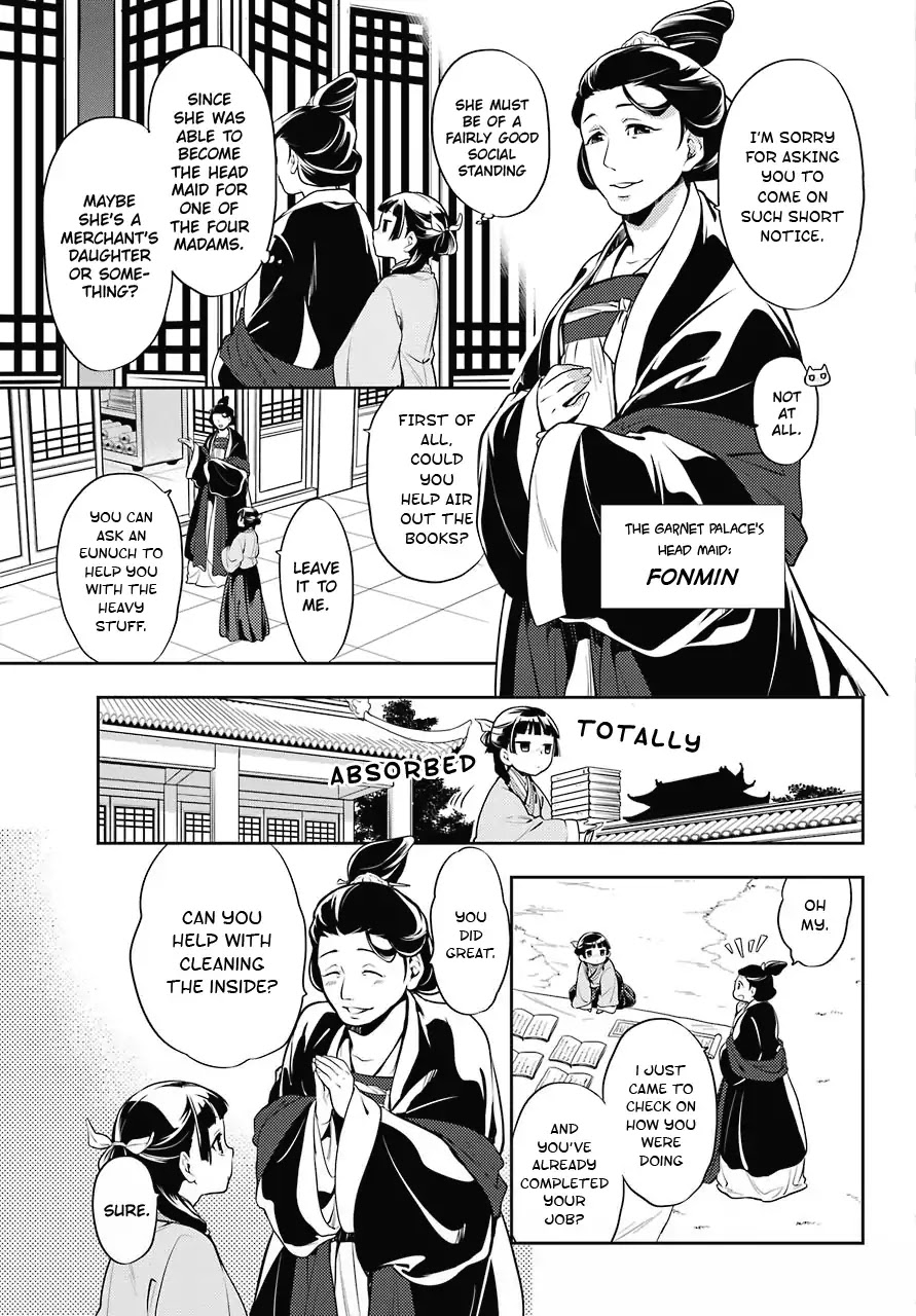 Kusuriya no Hitorigoto Chapter 16 page 5 - Chapter 16: Honey (Part 1)