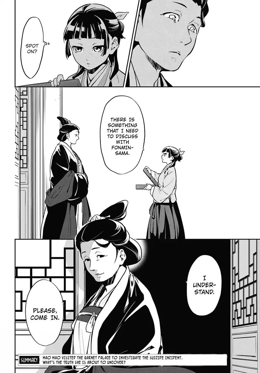 Kusuriya no Hitorigoto Chapter 17 page 2 - Chapter 17: Honey (Part 2)