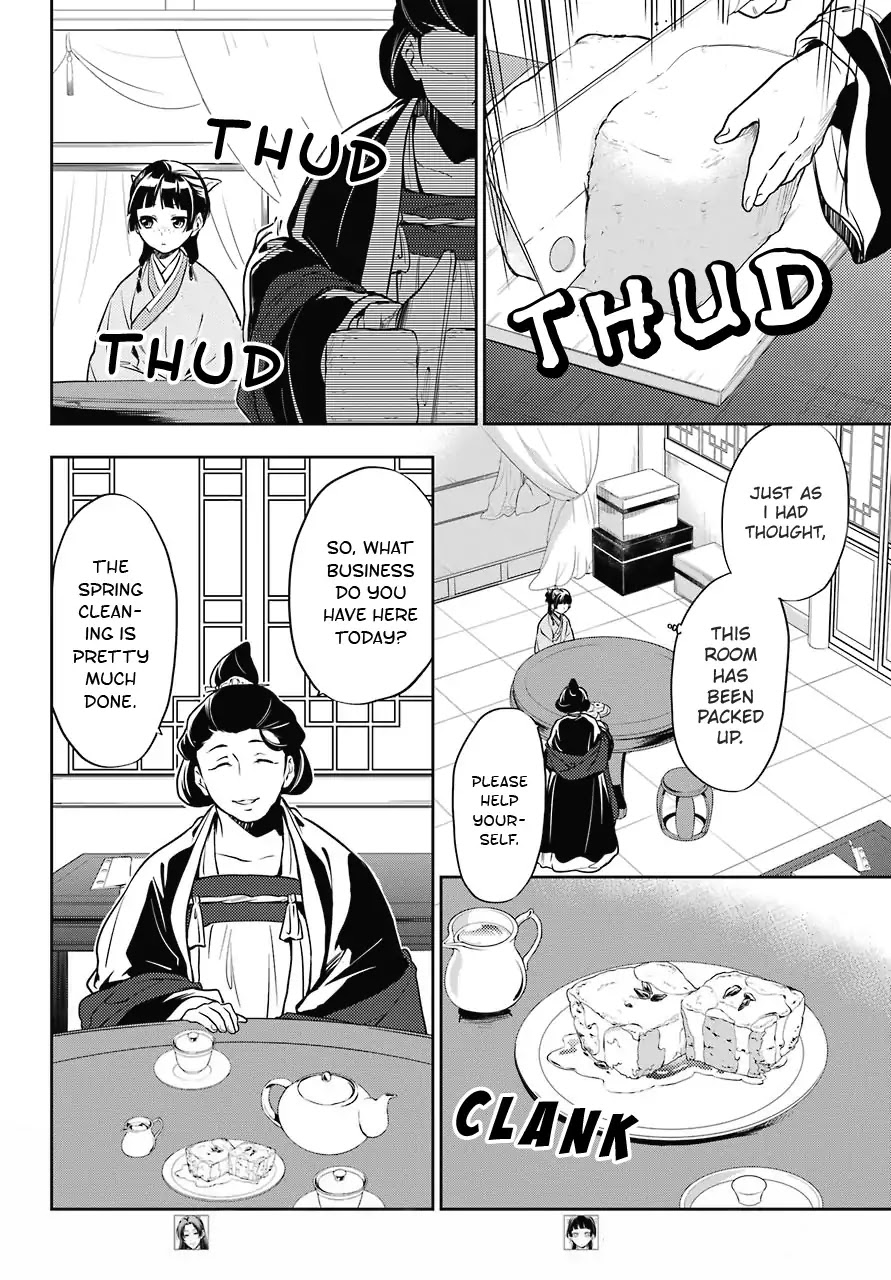 Kusuriya no Hitorigoto Chapter 17 page 4 - Chapter 17: Honey (Part 2)