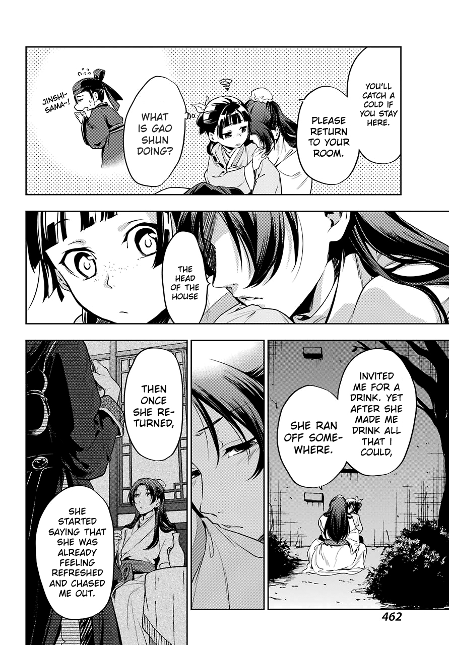 Kusuriya no Hitorigoto Chapter 18 page 15 - Chapter 18: Consort Aaduo