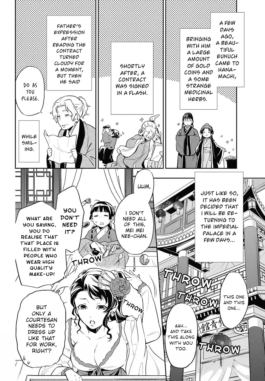 Kusuriya no Hitorigoto Chapter 21 page 2 - Chapter 21: The Packing