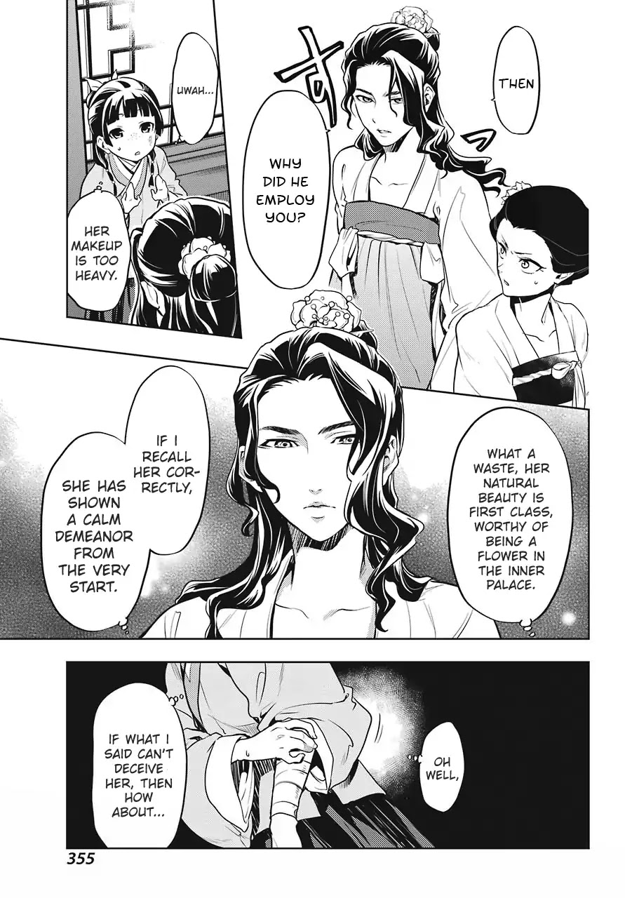 Kusuriya no Hitorigoto Chapter 22 page 11 - Chapter 22: Outer Court Duty