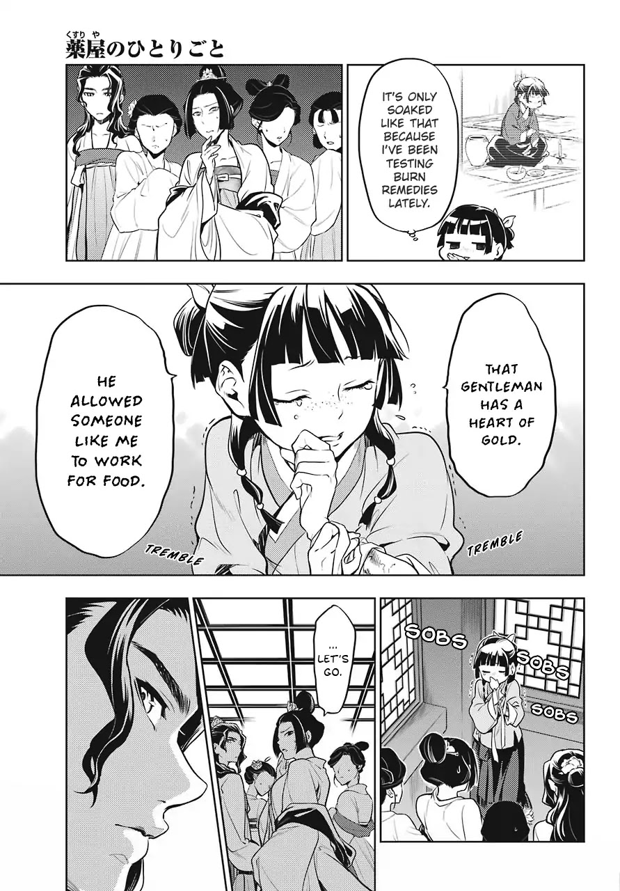 Kusuriya no Hitorigoto Chapter 22 page 13 - Chapter 22: Outer Court Duty