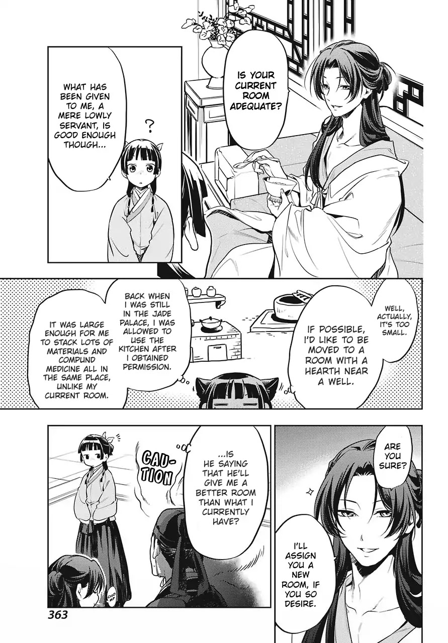 Kusuriya no Hitorigoto Chapter 22 page 19 - Chapter 22: Outer Court Duty