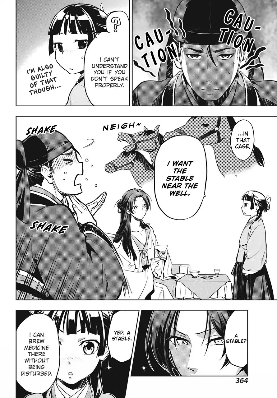 Kusuriya no Hitorigoto Chapter 22 page 20 - Chapter 22: Outer Court Duty