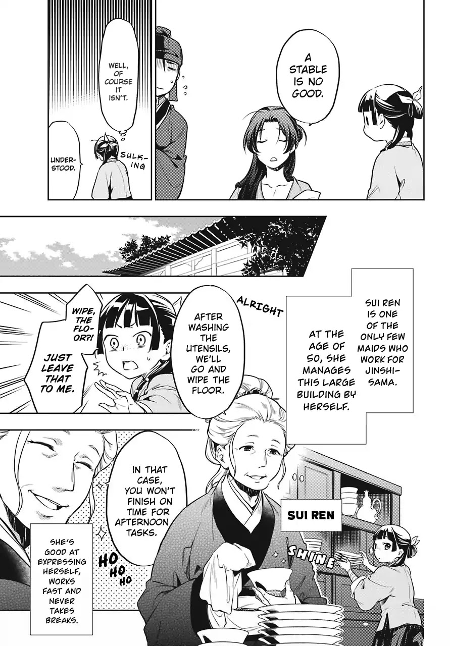 Kusuriya no Hitorigoto Chapter 22 page 21 - Chapter 22: Outer Court Duty