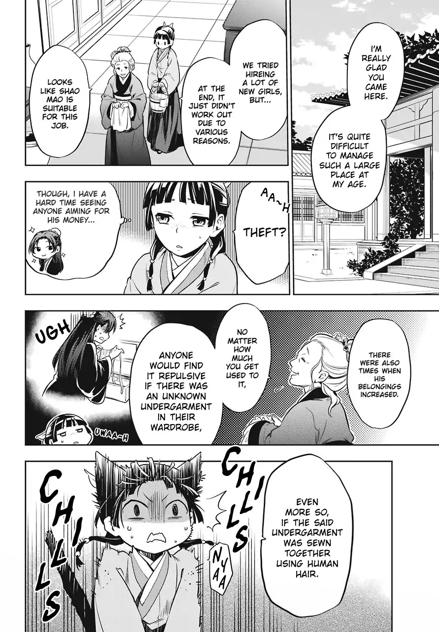 Kusuriya no Hitorigoto Chapter 22 page 22 - Chapter 22: Outer Court Duty