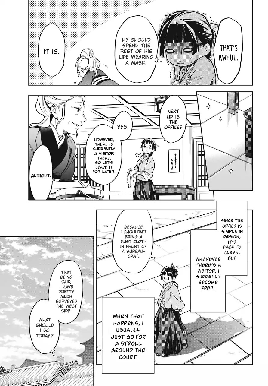 Kusuriya no Hitorigoto Chapter 22 page 23 - Chapter 22: Outer Court Duty