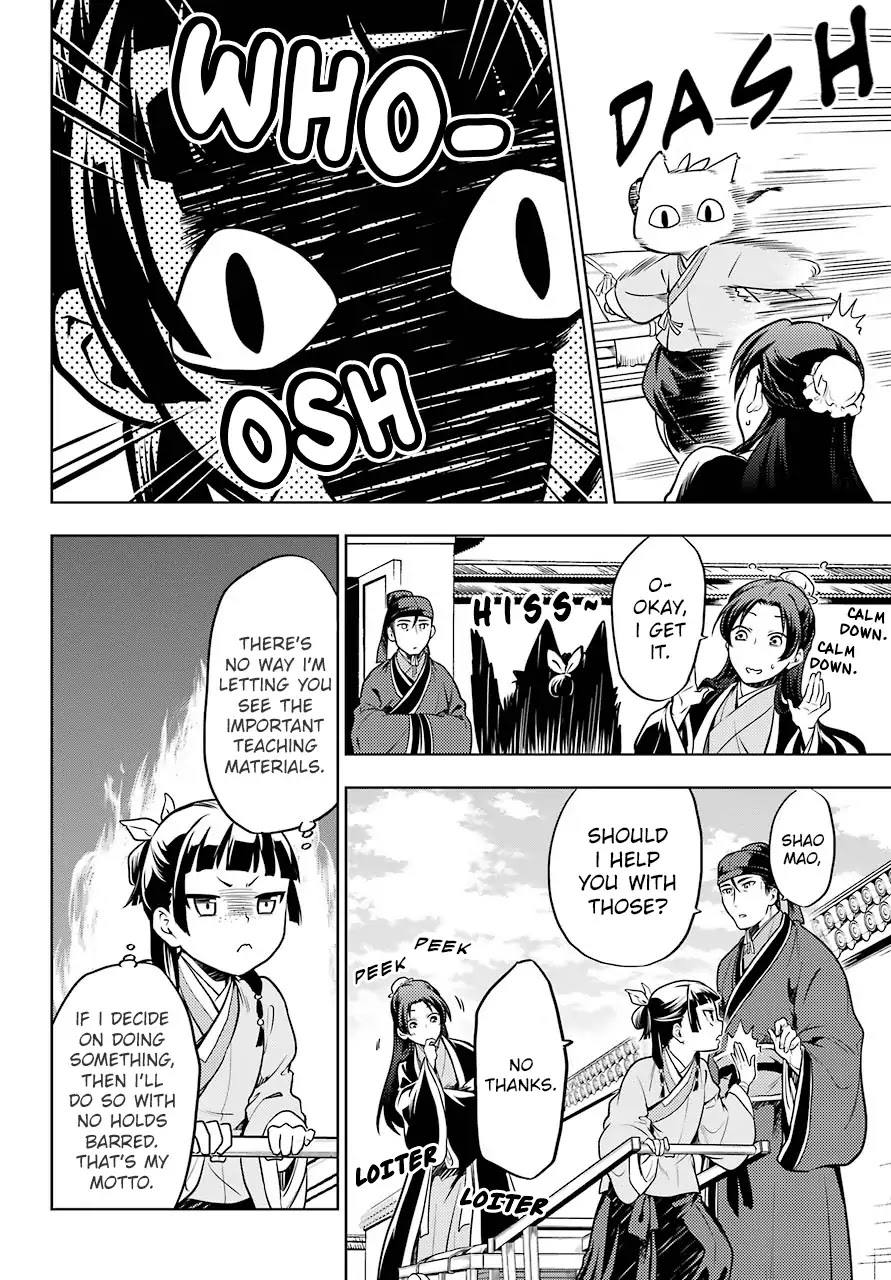 Kusuriya no Hitorigoto Chapter 23 page 10 - Chapter 23: Inner Court Lessons