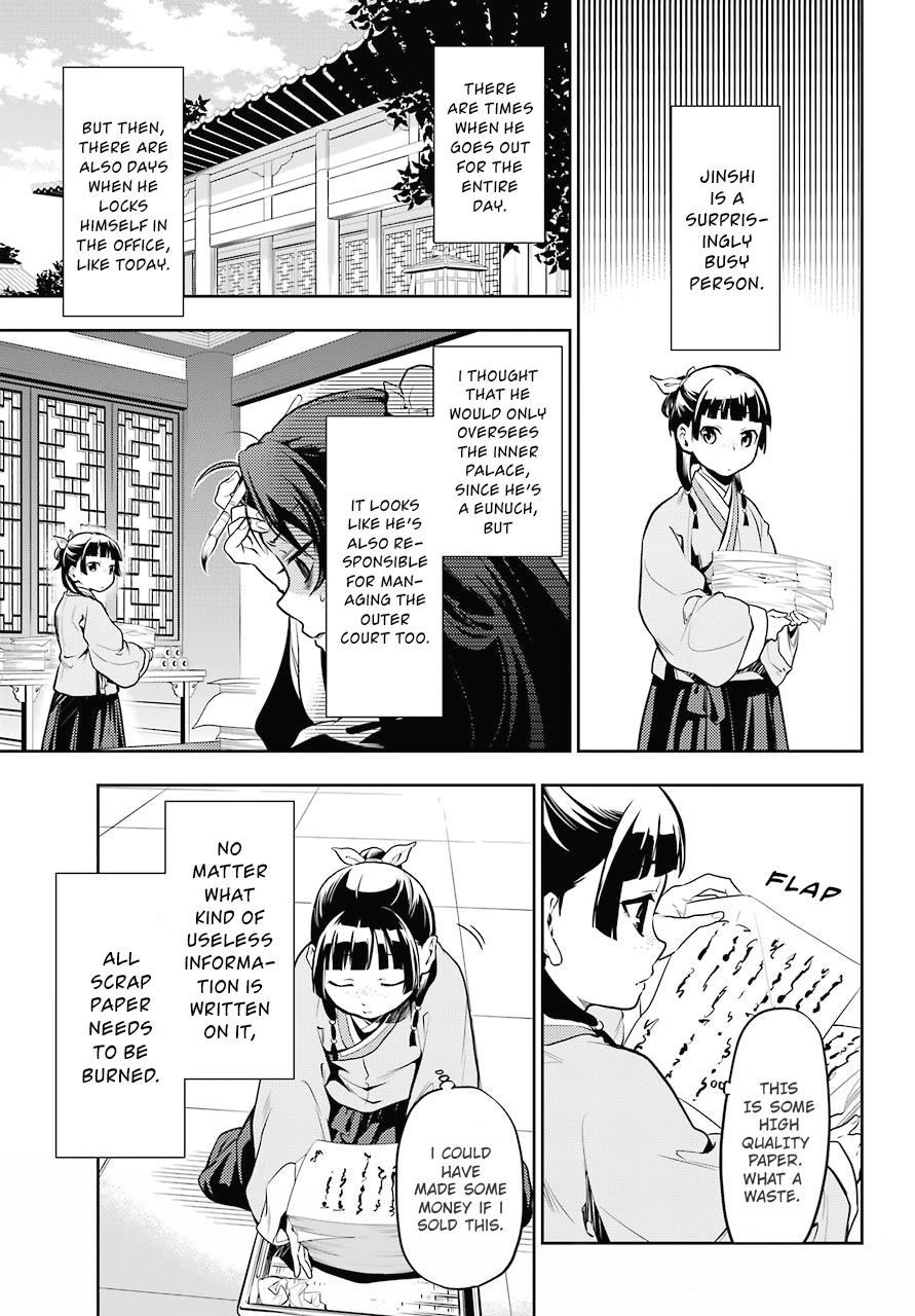 Kusuriya no Hitorigoto Chapter 24 page 5 - Chapter 24: A Smoker's Pipe