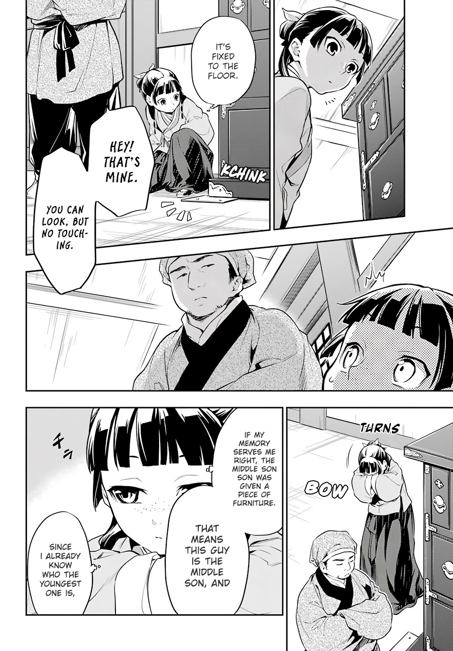 Kusuriya no Hitorigoto Chapter 26 page 12 - Chapter 26: The Lead