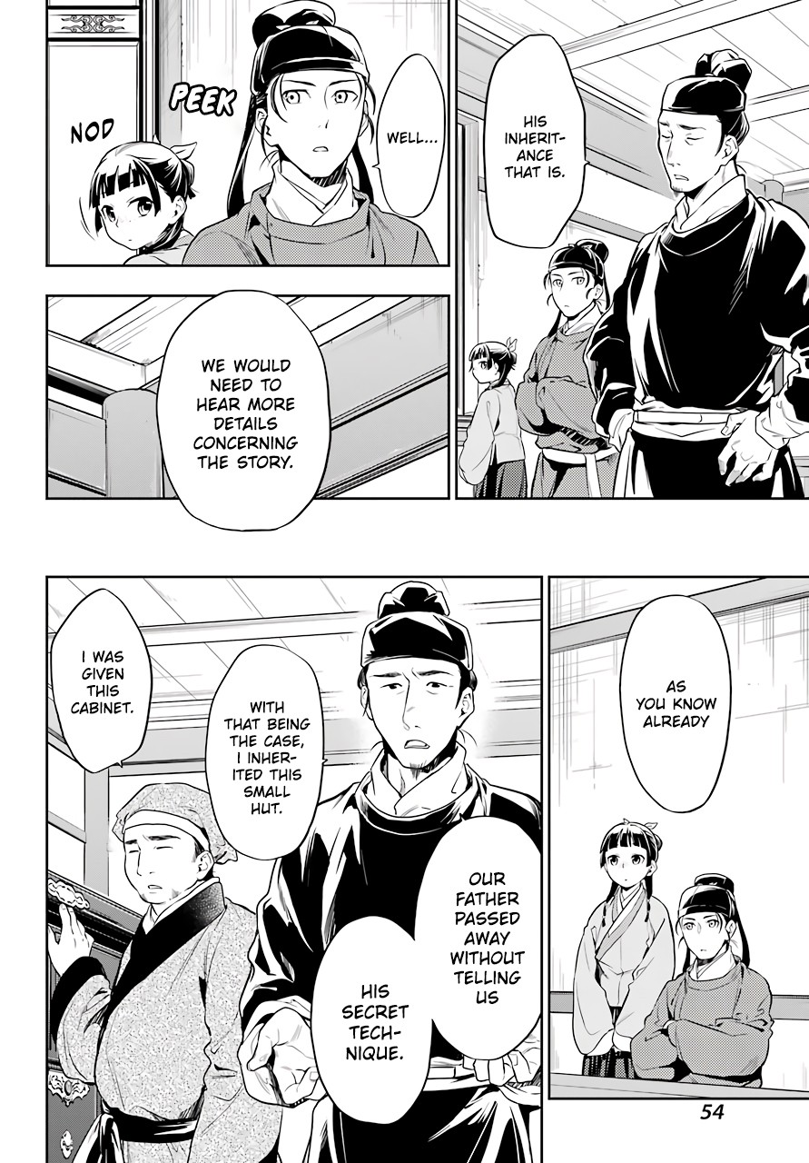 Kusuriya no Hitorigoto Chapter 26 page 14 - Chapter 26: The Lead