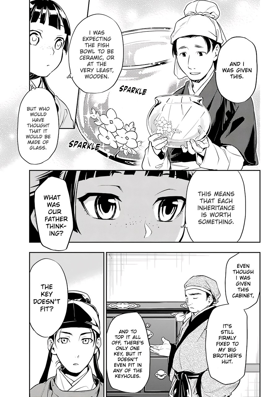 Kusuriya no Hitorigoto Chapter 26 page 15 - Chapter 26: The Lead