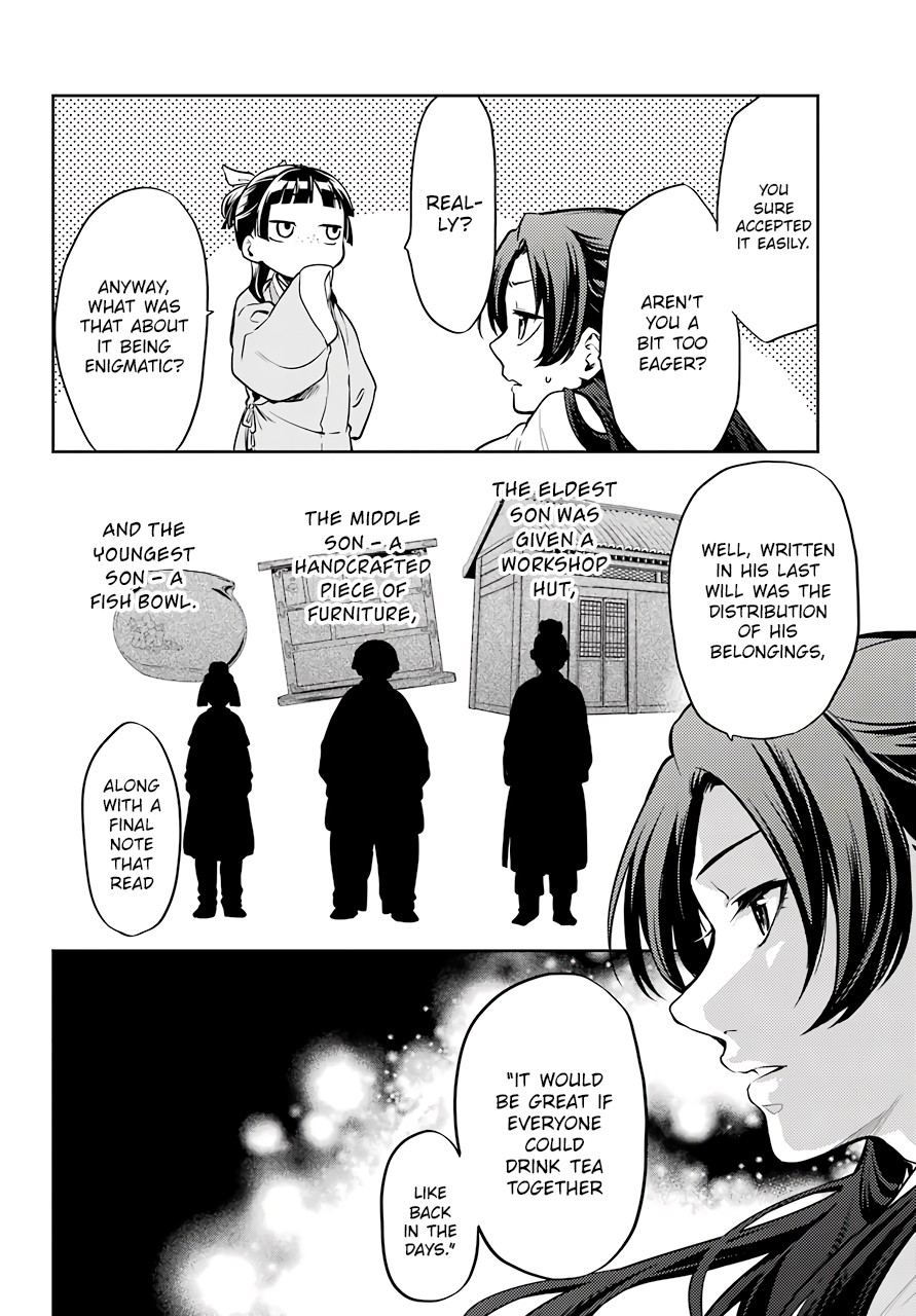 Kusuriya no Hitorigoto Chapter 26 page 4 - Chapter 26: The Lead