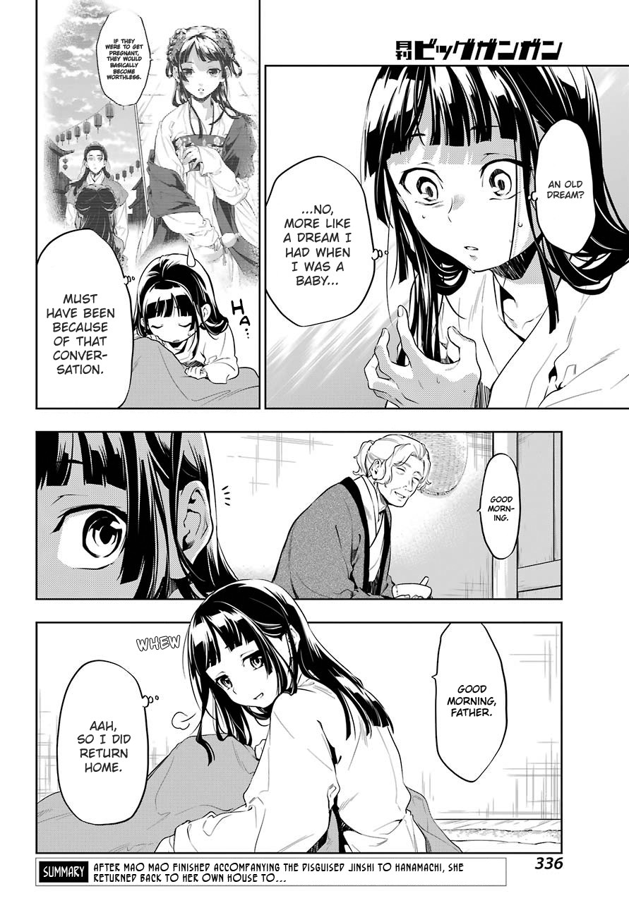 Kusuriya no Hitorigoto Chapter 29 page 4 - Chapter 29: Syphilis (Part 1)