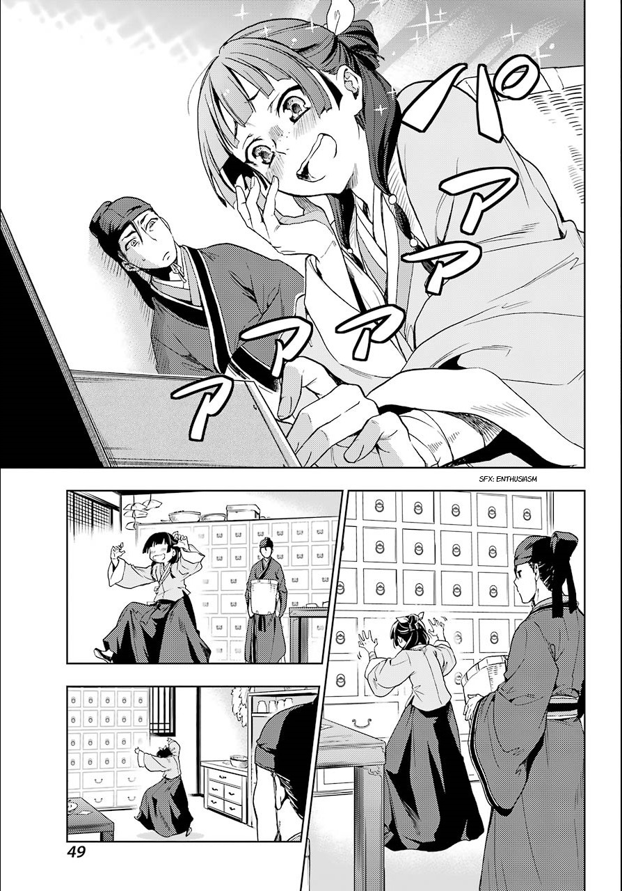 Kusuriya no Hitorigoto Chapter 3 page 13 - Chapter 3: The Imperial Court's Nymph