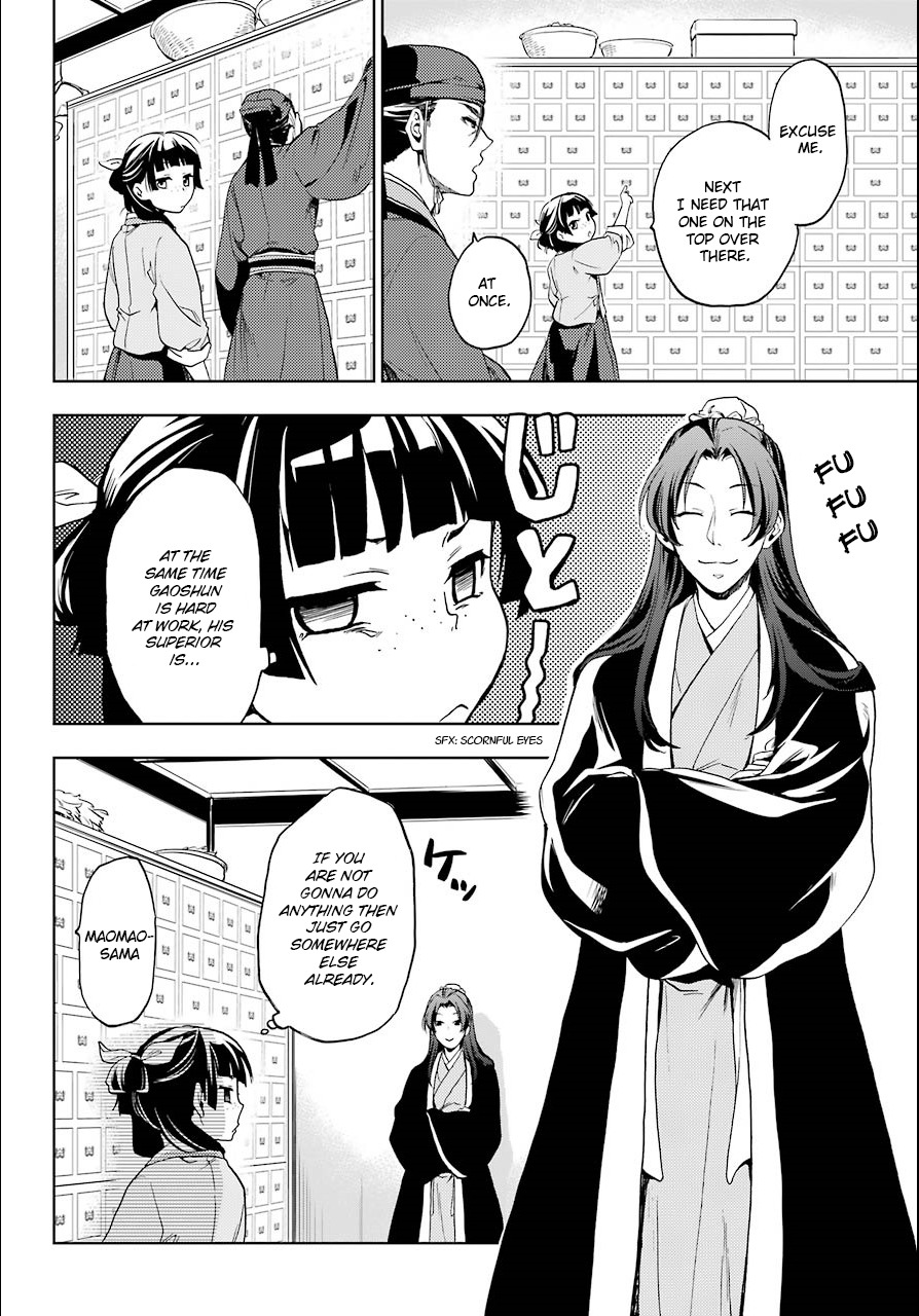 Kusuriya no Hitorigoto Chapter 3 page 16 - Chapter 3: The Imperial Court's Nymph