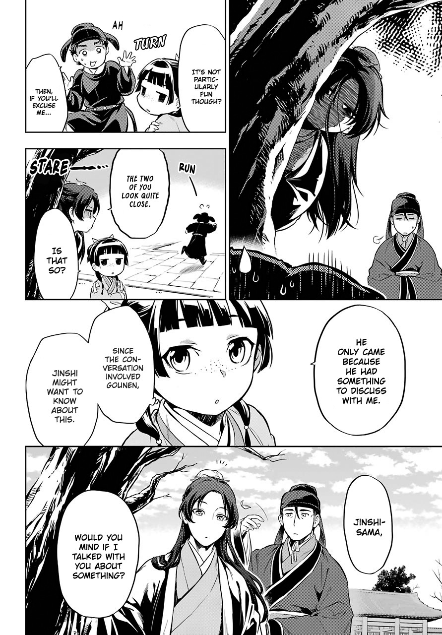 Kusuriya no Hitorigoto Chapter 31 page 12 - Chapter 31: Coincidence or Inevitable