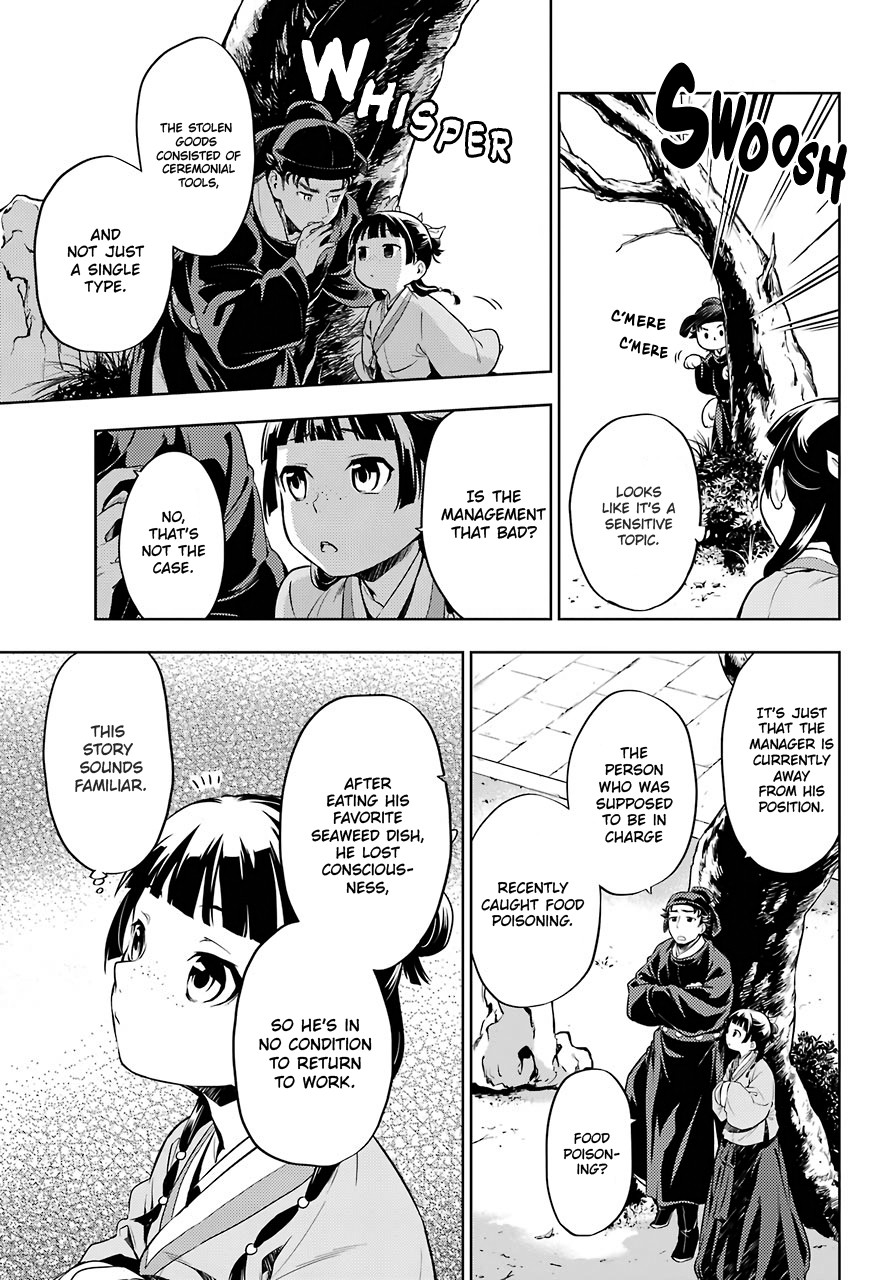 Kusuriya no Hitorigoto Chapter 31 page 3 - Chapter 31: Coincidence or Inevitable
