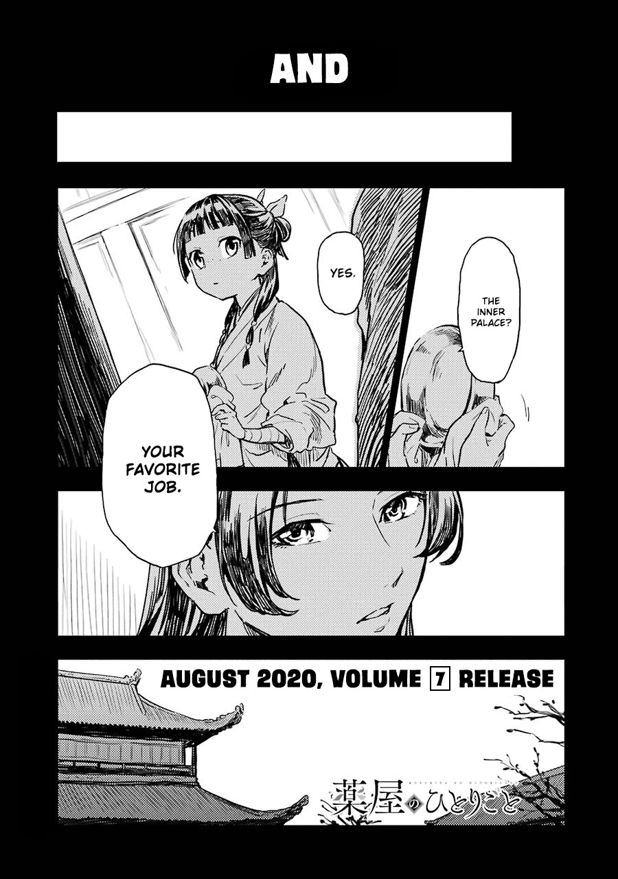 Kusuriya no Hitorigoto Chapter 32.5 page 4 - Chapter 32.5: Extras