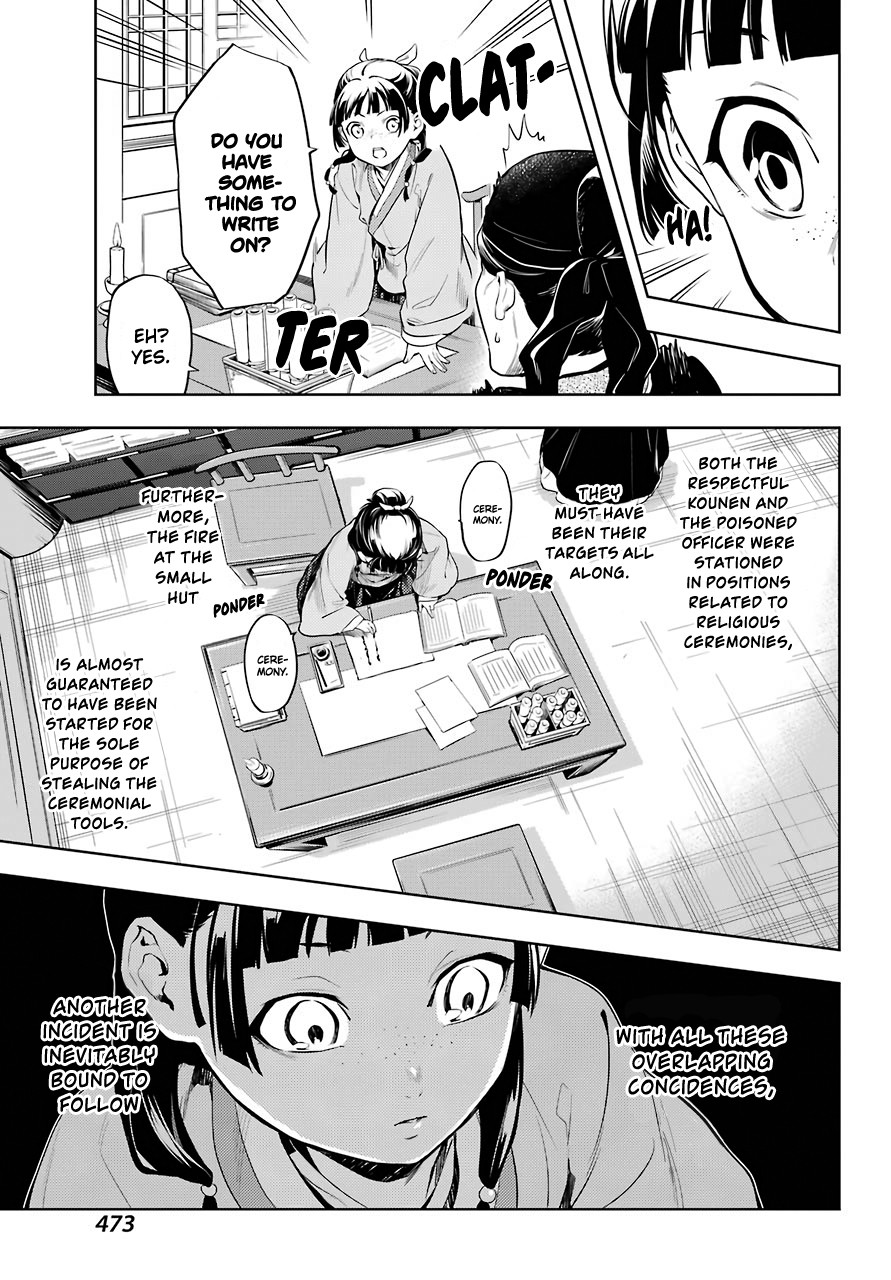 Kusuriya no Hitorigoto Chapter 32 page 5 - Chapter 32: The Medium Ritual Master