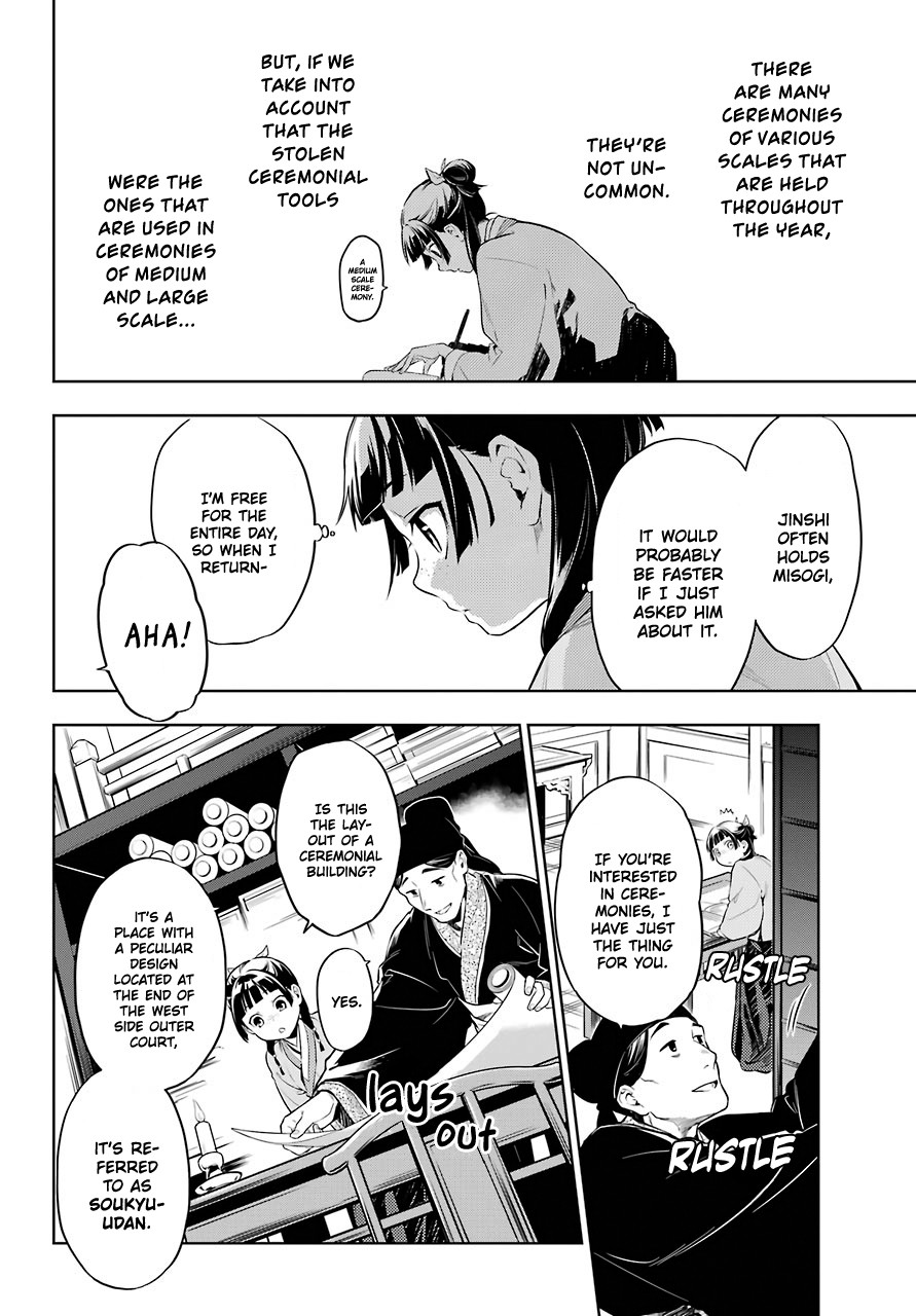 Kusuriya no Hitorigoto Chapter 32 page 6 - Chapter 32: The Medium Ritual Master