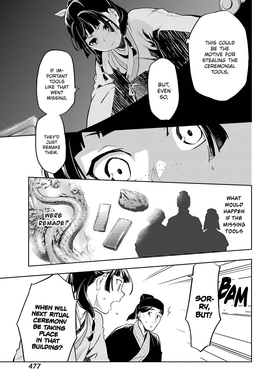 Kusuriya no Hitorigoto Chapter 32 page 9 - Chapter 32: The Medium Ritual Master