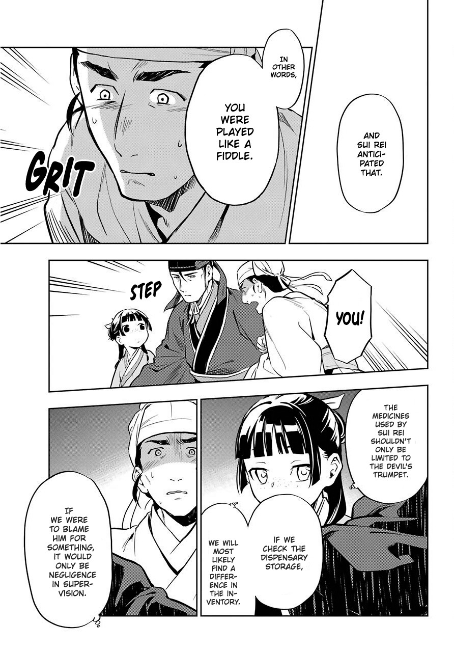 Kusuriya no Hitorigoto Chapter 33 page 27 - Chapter 33: The Devil's Trumpet