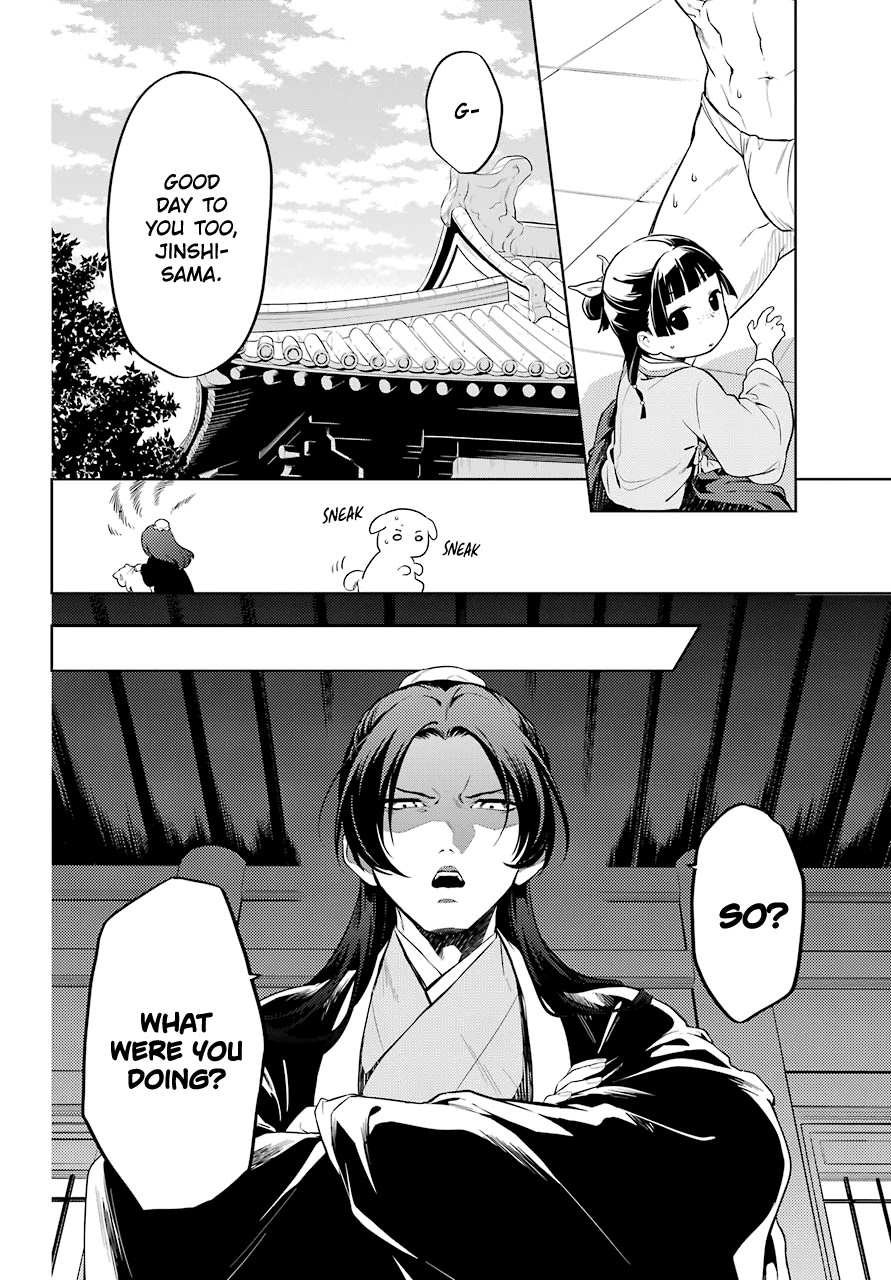 Kusuriya no Hitorigoto Chapter 35.2 page 14 - Chapter 35.2: Back to the Inner Palace (Part 2)