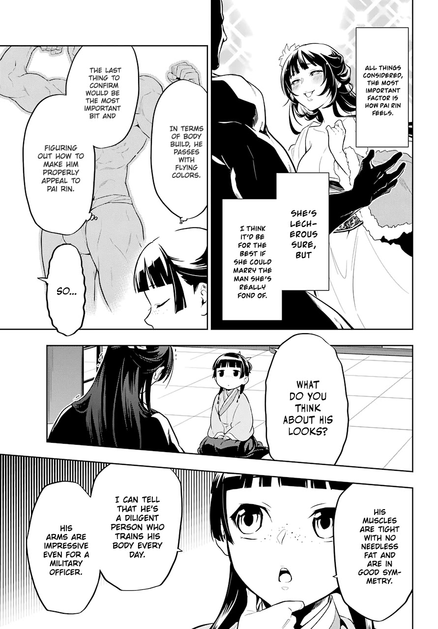 Kusuriya no Hitorigoto Chapter 35.2 page 17 - Chapter 35.2: Back to the Inner Palace (Part 2)