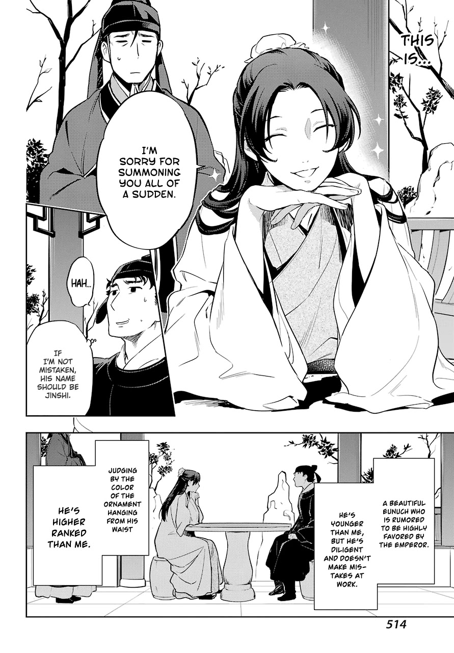 Kusuriya no Hitorigoto Chapter 35.2 page 22 - Chapter 35.2: Back to the Inner Palace (Part 2)