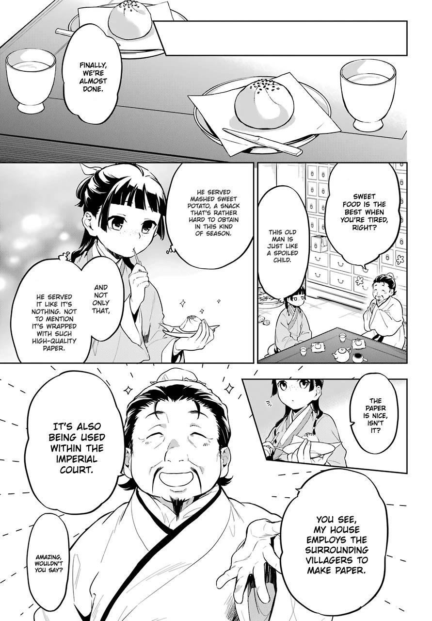 Kusuriya no Hitorigoto Chapter 35 page 12 - Chapter 35: Back to the Inner Palace (Part 1)