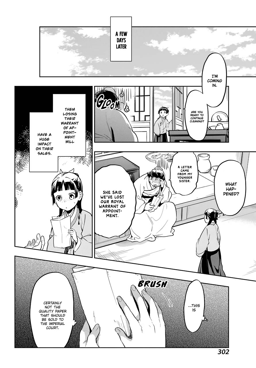 Kusuriya no Hitorigoto Chapter 35 page 15 - Chapter 35: Back to the Inner Palace (Part 1)