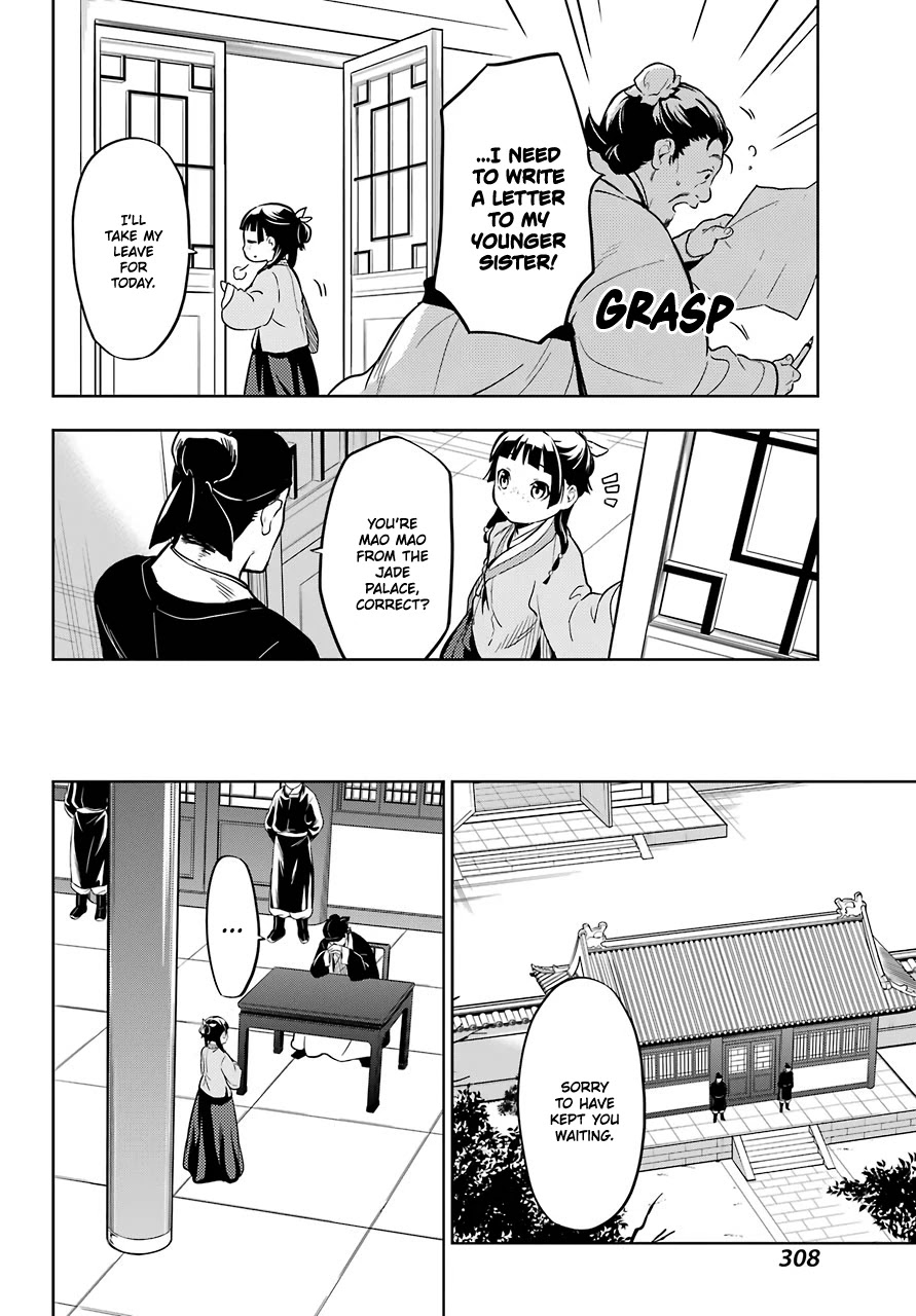 Kusuriya no Hitorigoto Chapter 35 page 21 - Chapter 35: Back to the Inner Palace (Part 1)