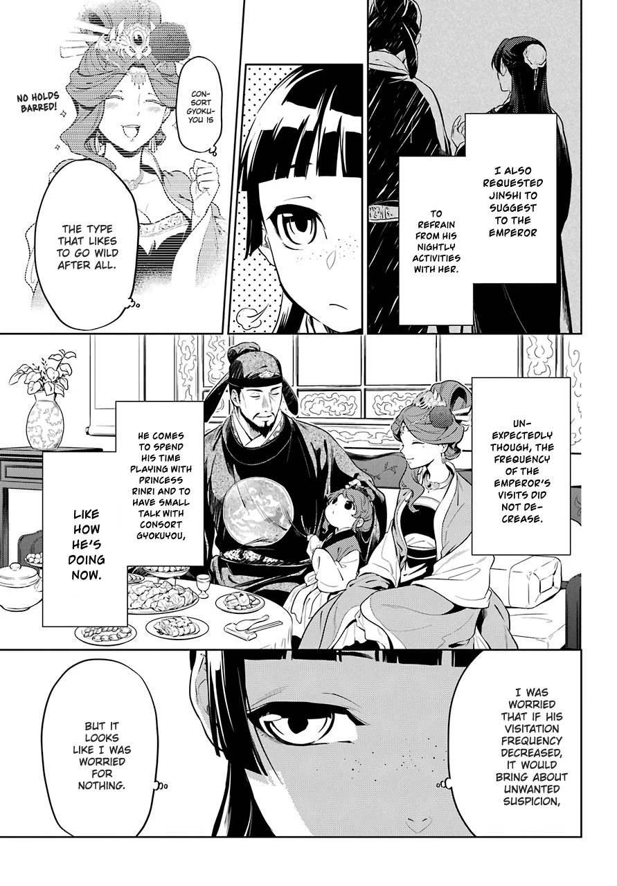 Kusuriya no Hitorigoto Chapter 35 page 4 - Chapter 35: Back to the Inner Palace (Part 1)