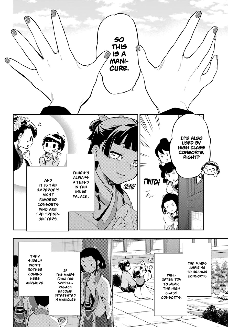 Kusuriya no Hitorigoto Chapter 36.1 page 20 - Chapter 36.1: Rose and Nail Polish (Part 1)