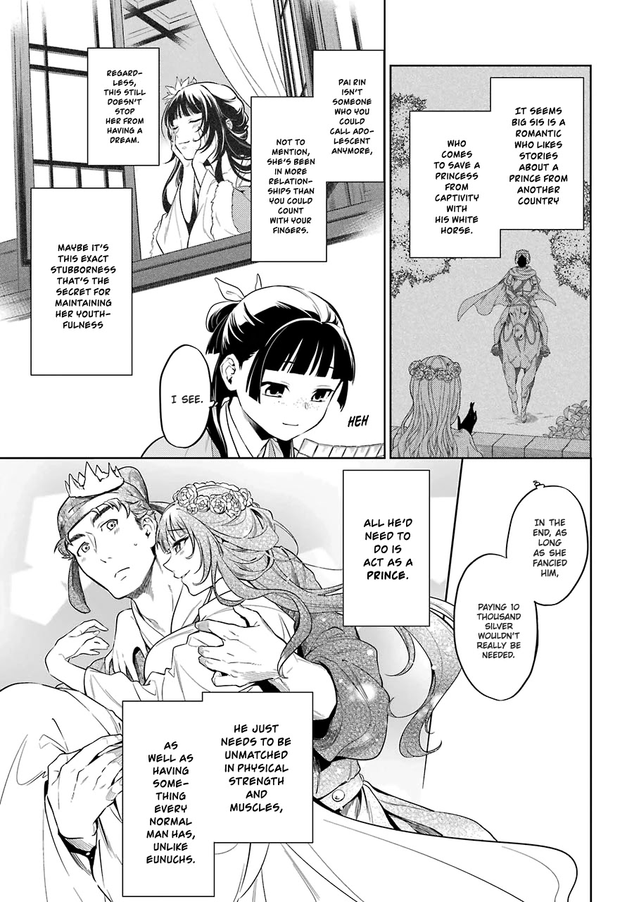 Kusuriya no Hitorigoto Chapter 36.1 page 3 - Chapter 36.1: Rose and Nail Polish (Part 1)