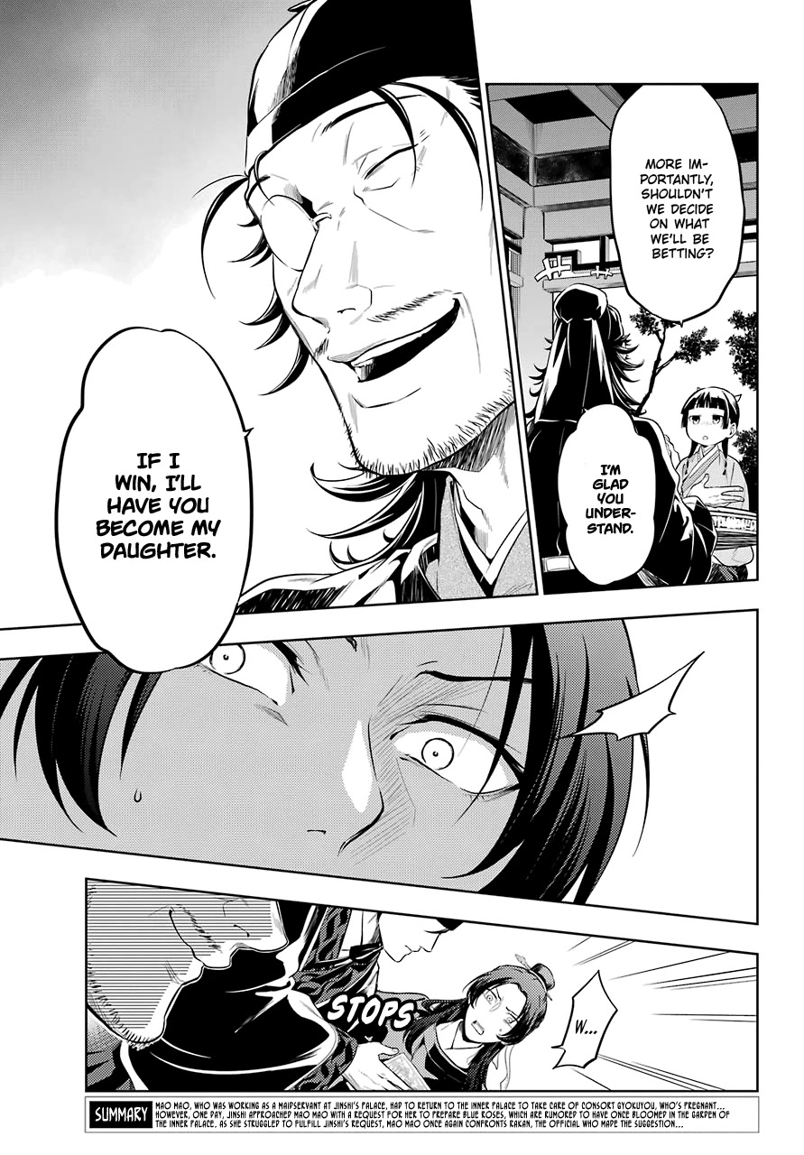 Kusuriya no Hitorigoto Chapter 36.3 page 4 - Chapter 36.3: A Rose and Nail Polish (Part 3)